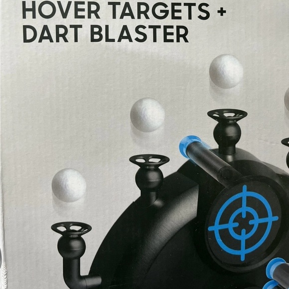Sharper Image Hover Target + Dart Blaster Game 6 Barrel Blaster 5 Floating Balls - Picture 4 of 4